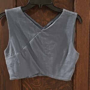 Kate Spade Slate Blue Crop Top